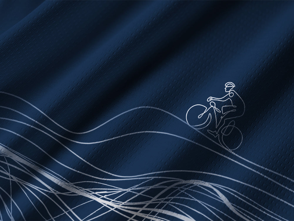 Orionride Spatial Lines Long Sleeve Downhill Jersey