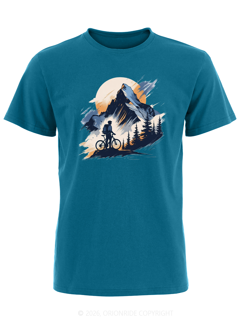 Orionride Snow Mountain Short Sleeves Bike T-Shirt