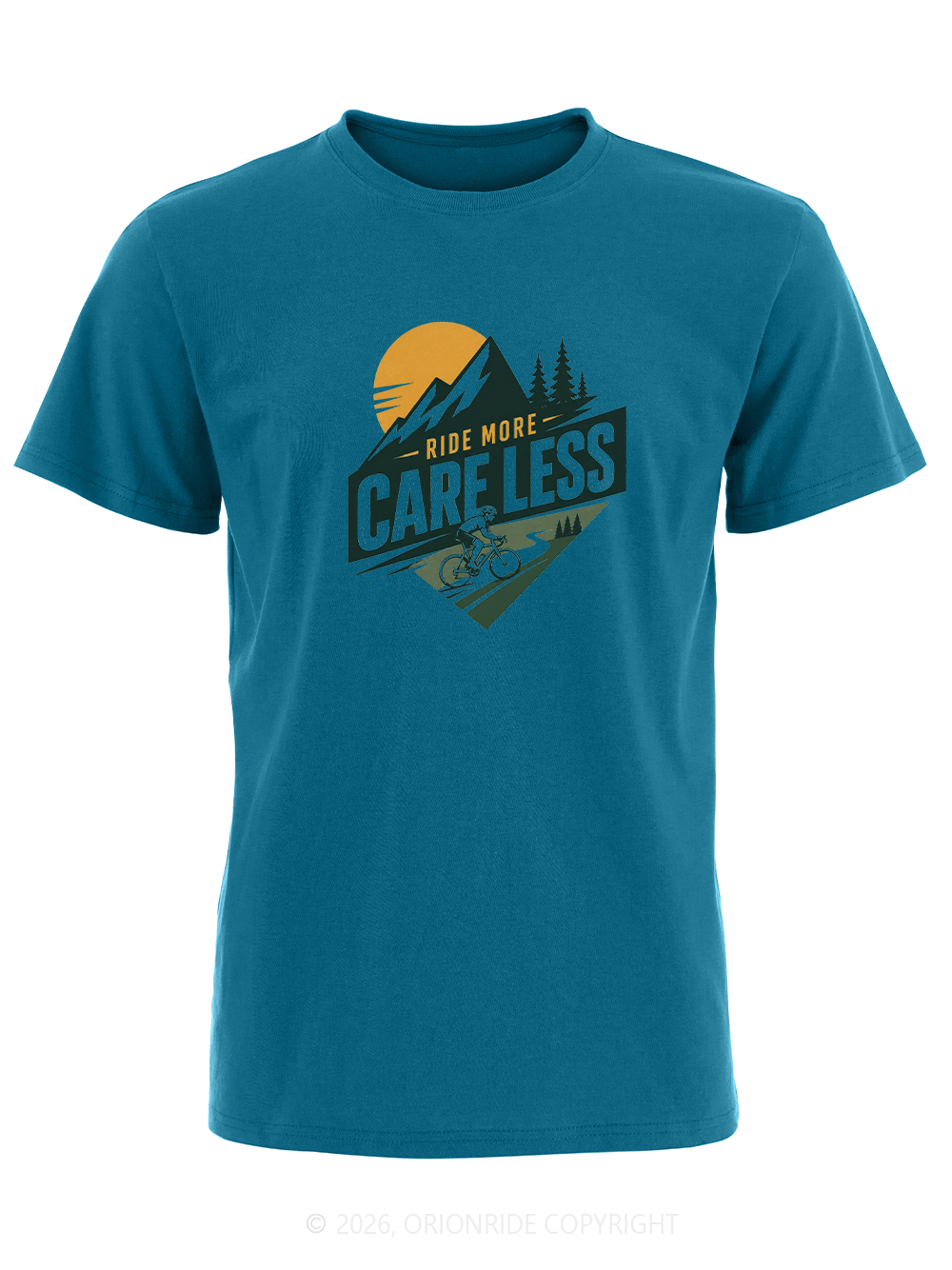 Orionride Ride More Care Less Short Sleeves Bike T-Shirt