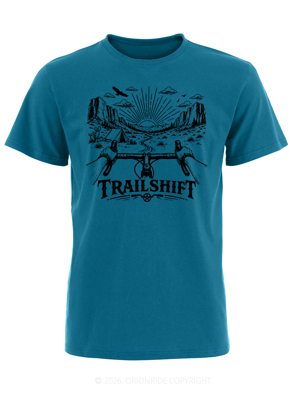 Orionride Greeting The Sunrise Short Sleeves Bike T-Shirt