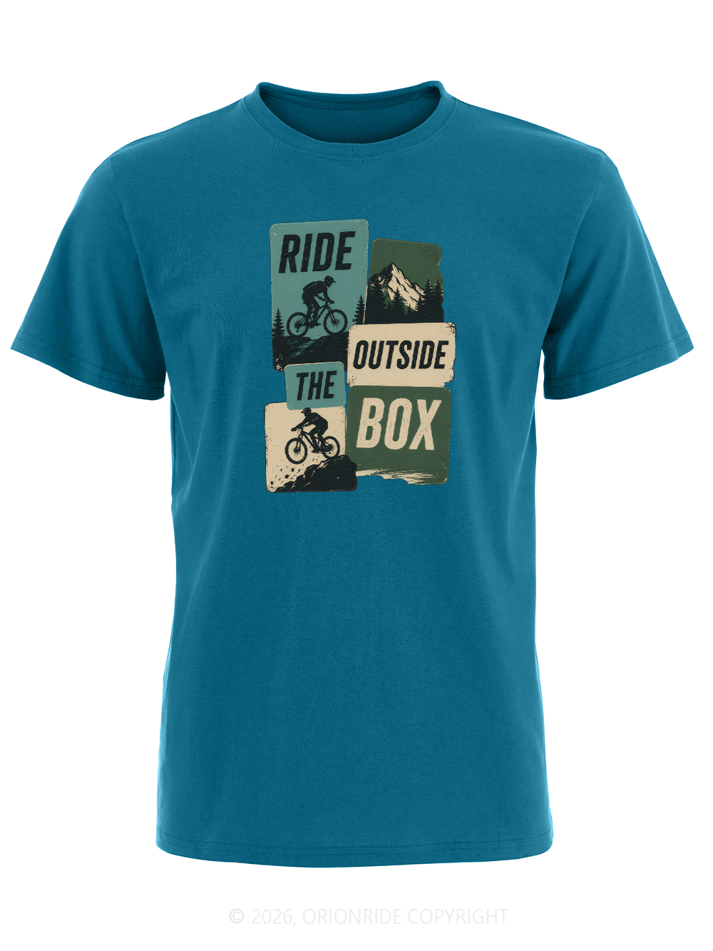 Orionride Ride Outside The Box Short Sleeves Bike T-Shirt