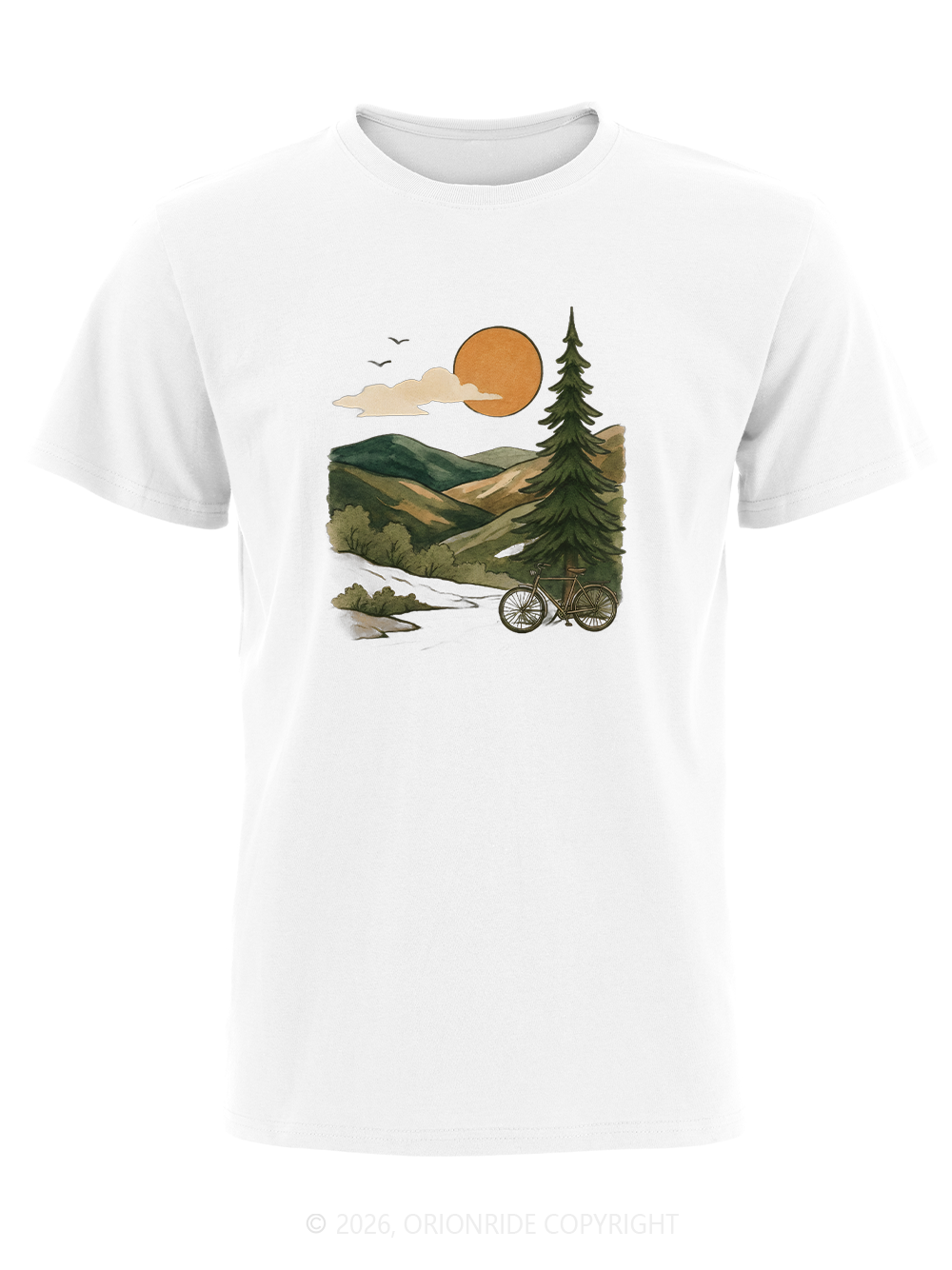 Orionride Mountain And Wild Scenery Short Sleeves Bike T-Shirt