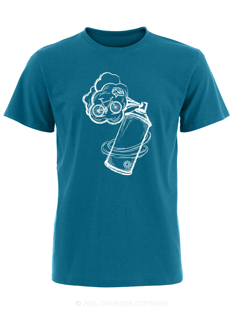 Orionride Bicycle In The Air Mass Short Sleeves Bike T-Shirt