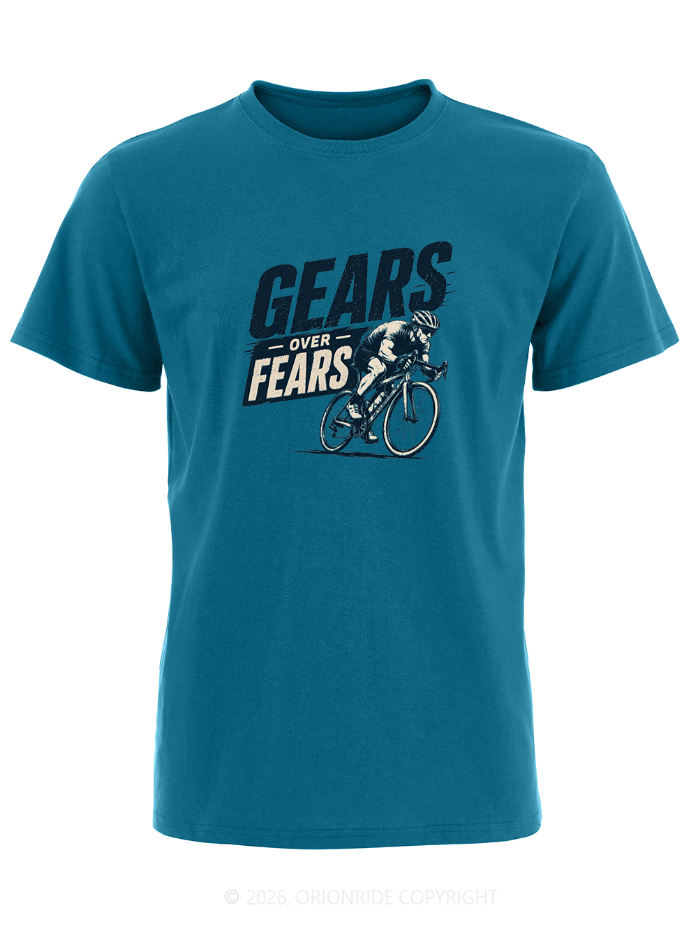Orionride Gears Over Fears Short Sleeves Bike T-Shirt
