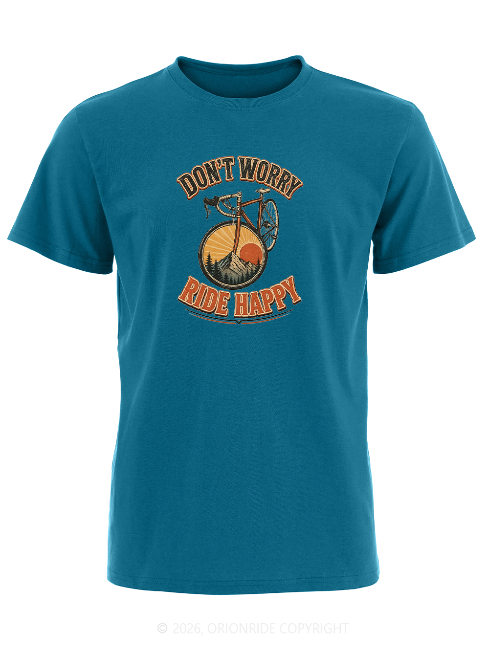 Orionride Ride Happy Short Sleeves Bike T-Shirt