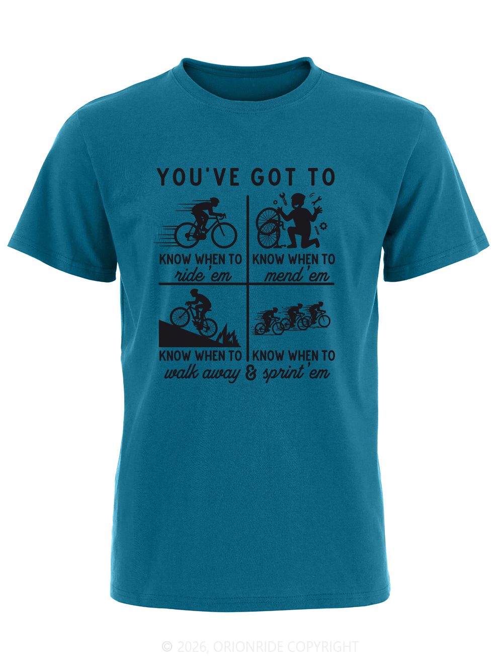 Orionride Cycling Rules Short Sleeves Bike T-Shirt