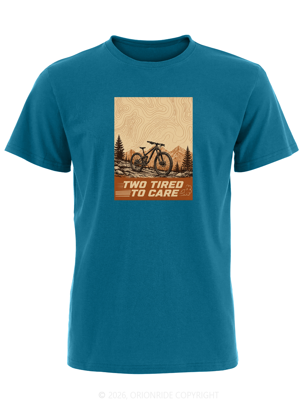 Orionride Topographic Reverie Short Sleeves Bike T-Shirt