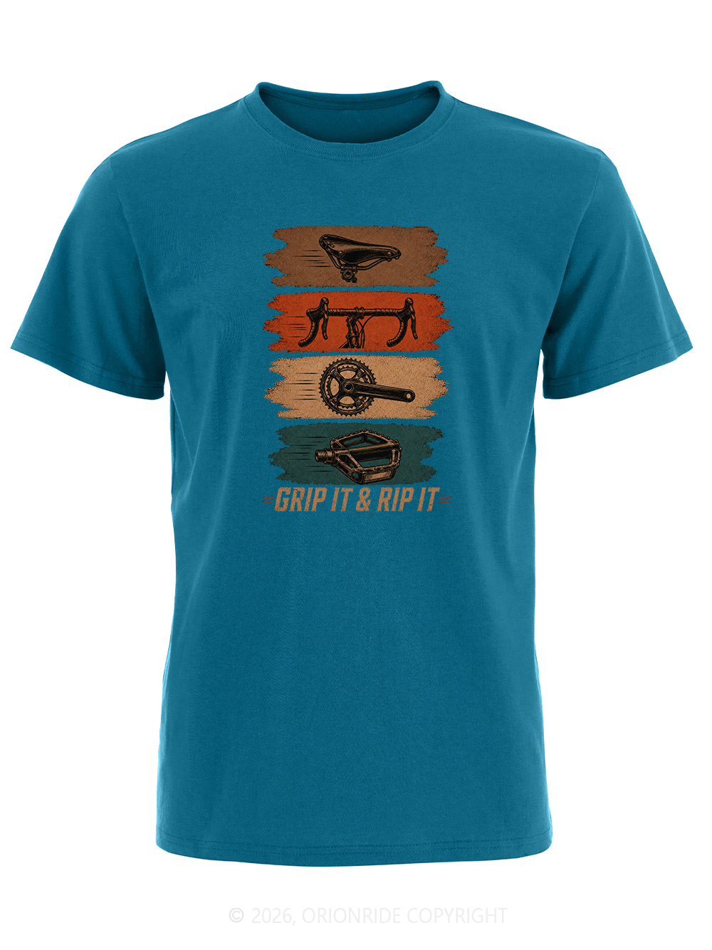 Orionride Parts Color Blocks Short Sleeves Bike T-Shirt