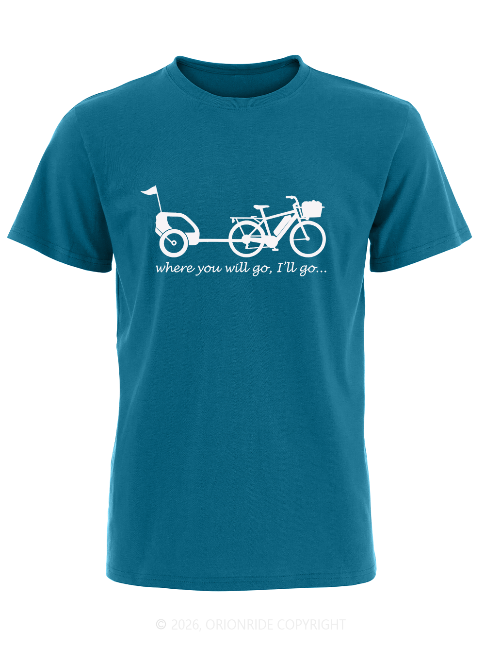 Orionride Father And Son Bicycles Short Sleeves Bike T-Shirt