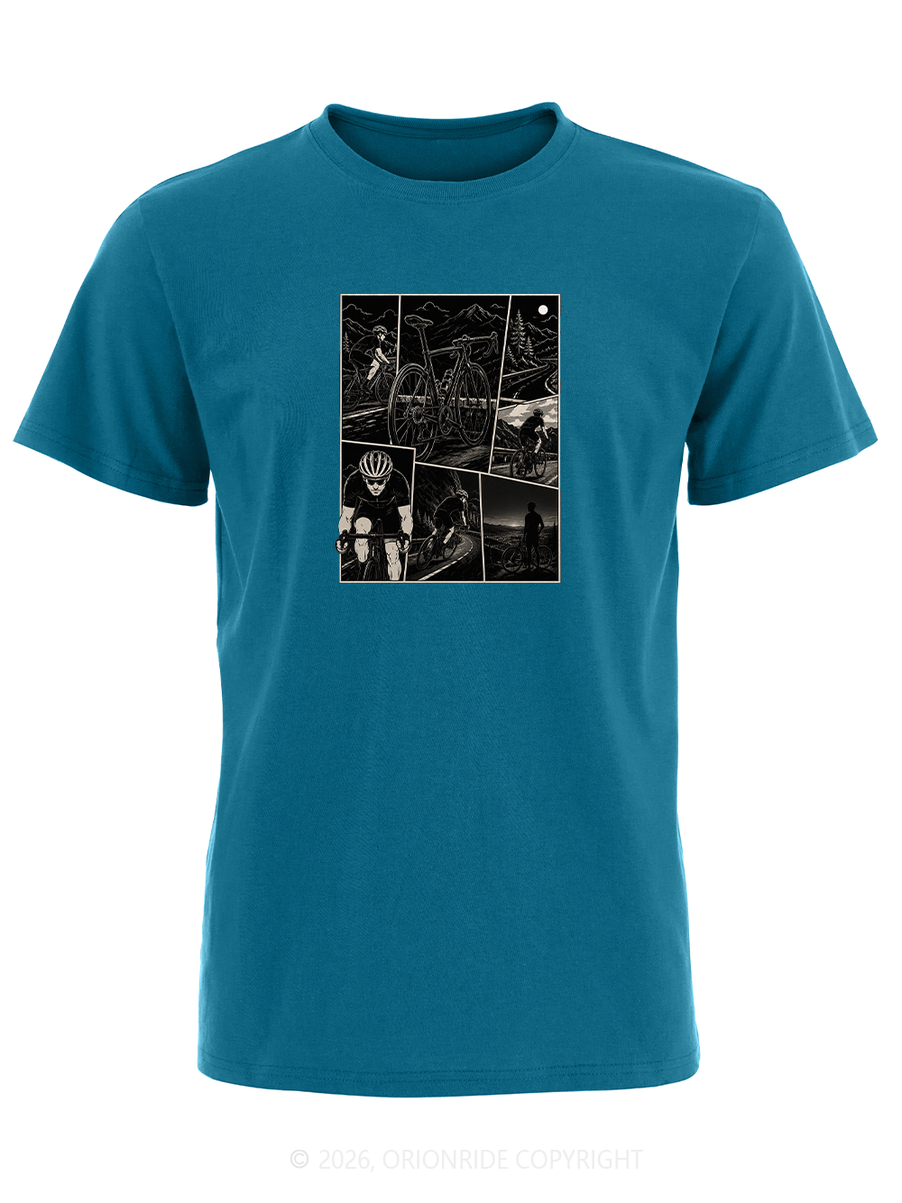Orionride Comic Books Short Sleeves Bike T-Shirt