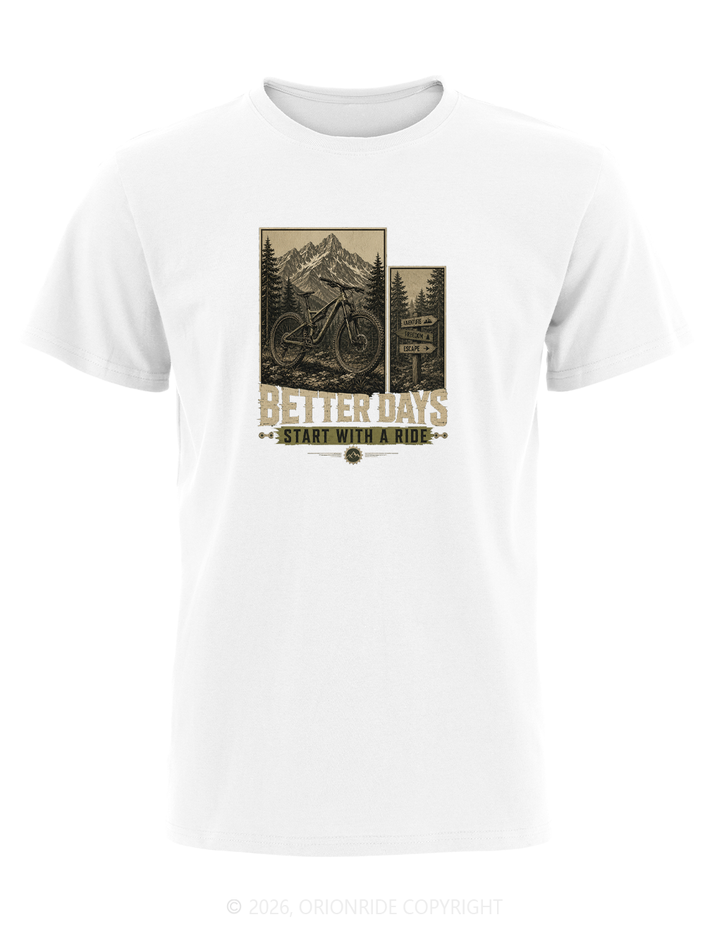 Orionride Ride Better Days Short Sleeves Bike T-Shirt