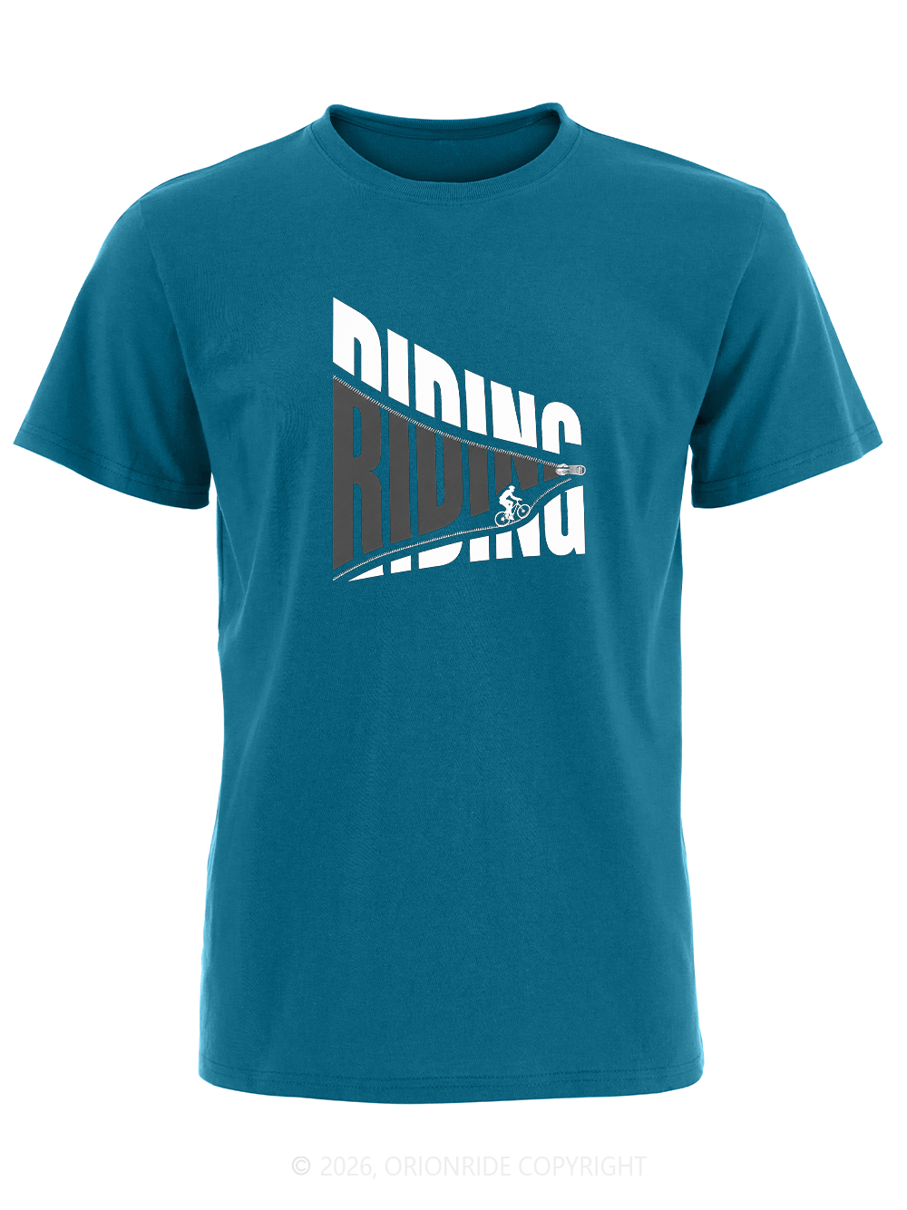 Orionride The World Inside The Zipper Short Sleeves Bike T-Shirt