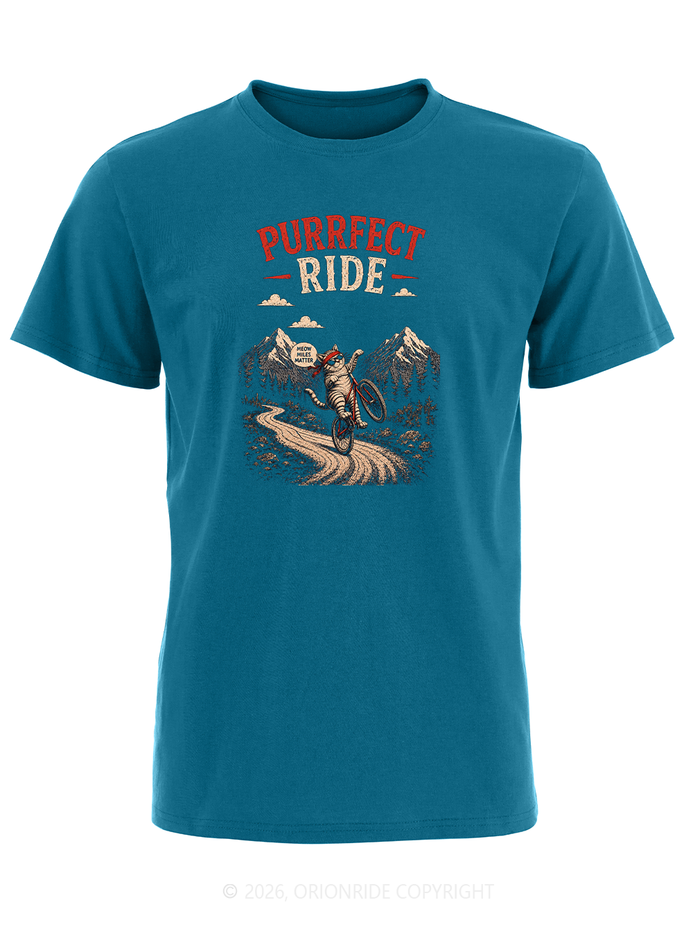 Orionride Purrfect Ride Short Sleeves Bike T-Shirt