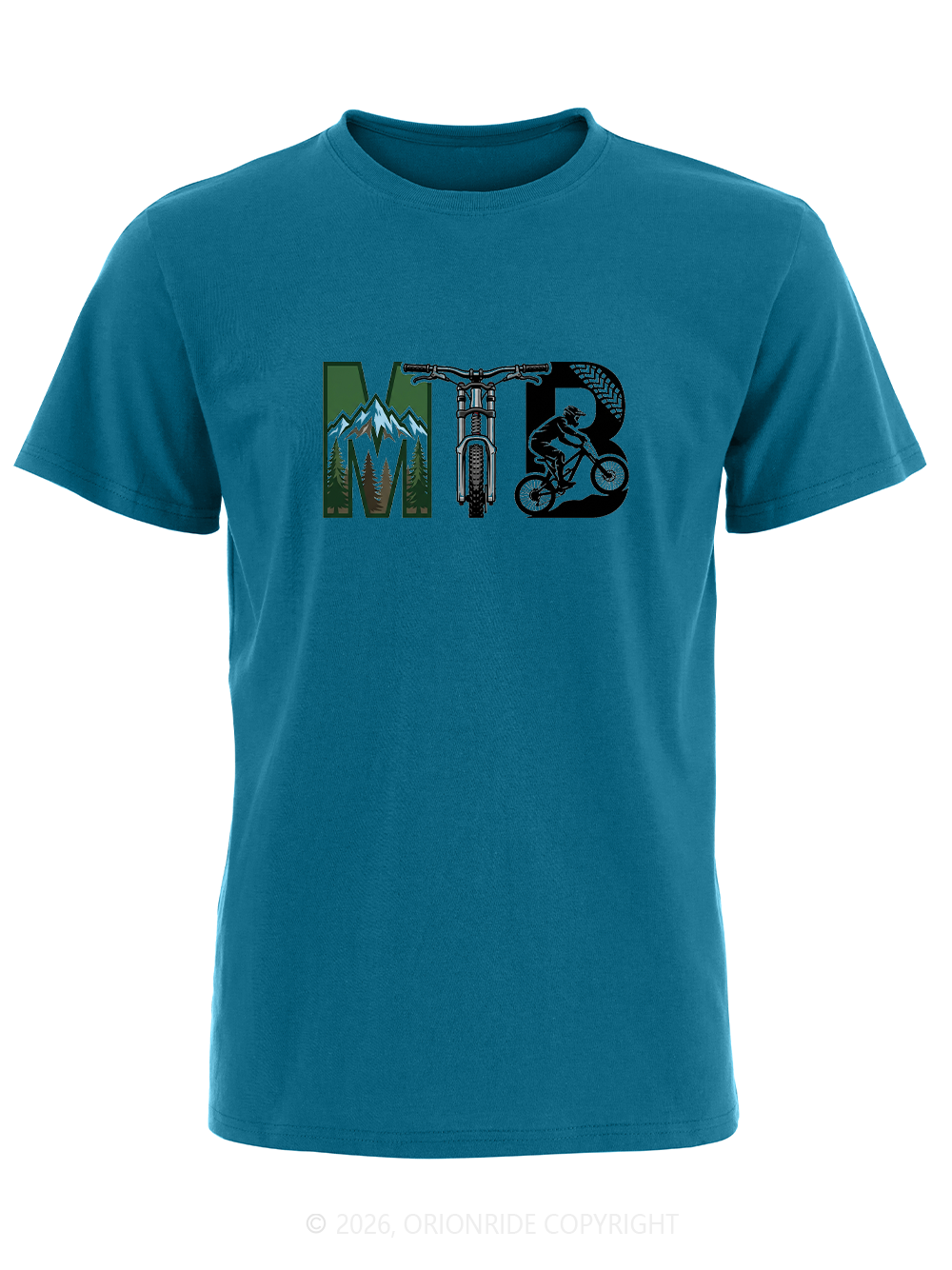 Orionride Natural Mountain Scenery Short Sleeves Bike T-Shirt