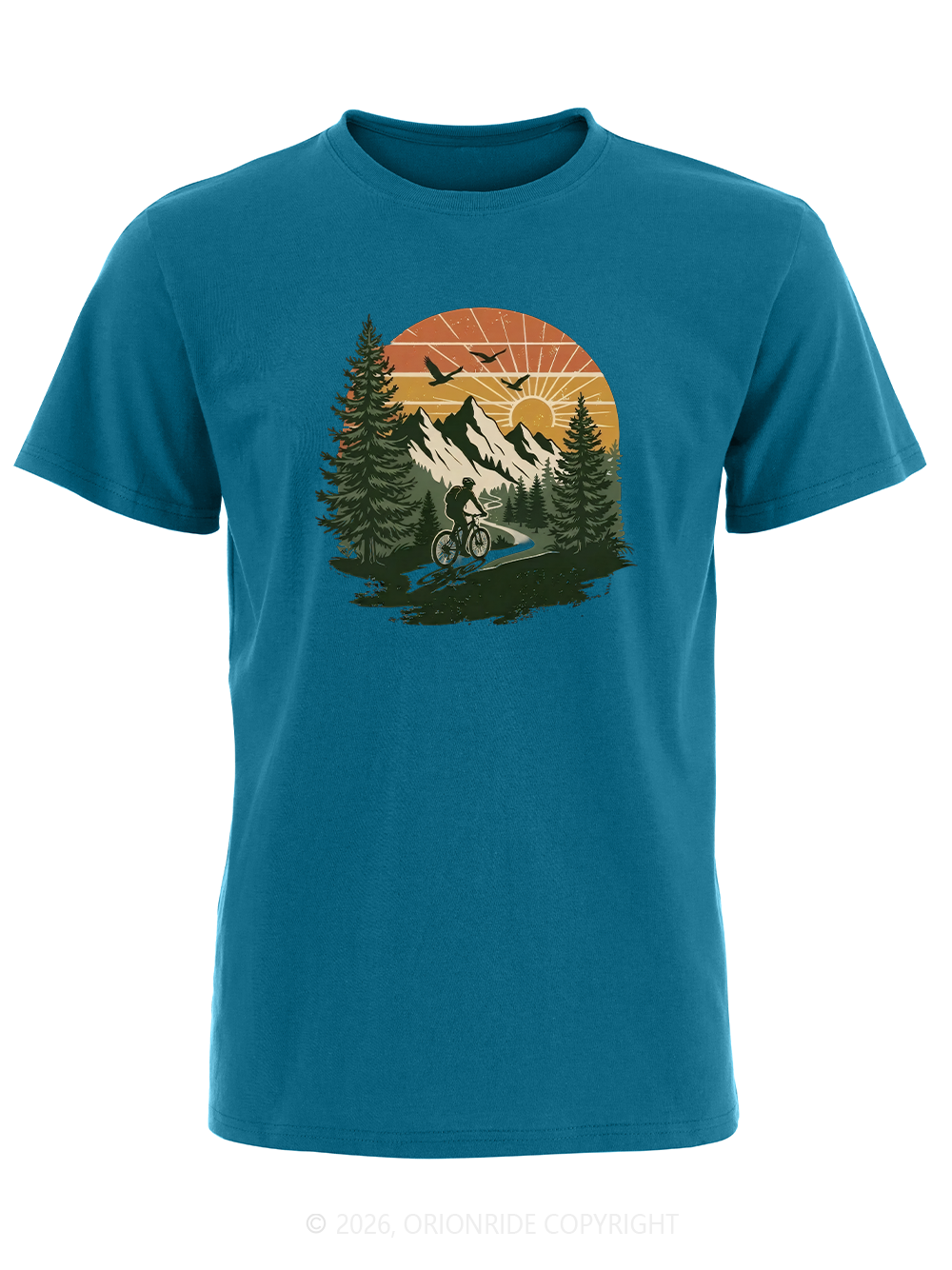 Orionride Wilderness Scenery Short Sleeves Bike T-Shirt