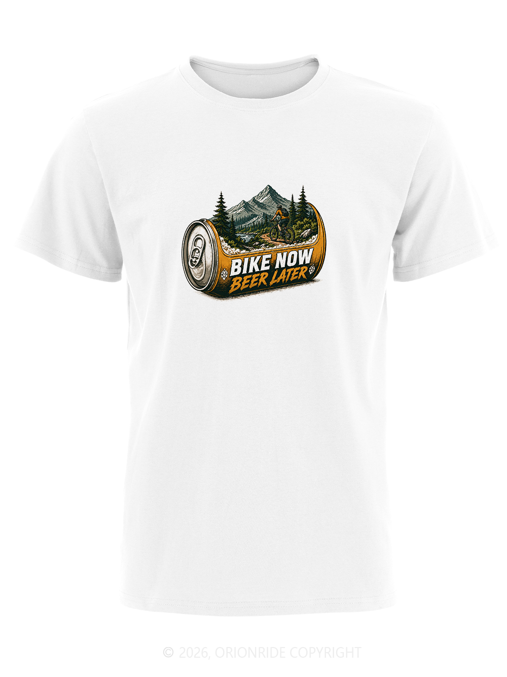 Orionride Beer Cans Short Sleeves Bike T-Shirt