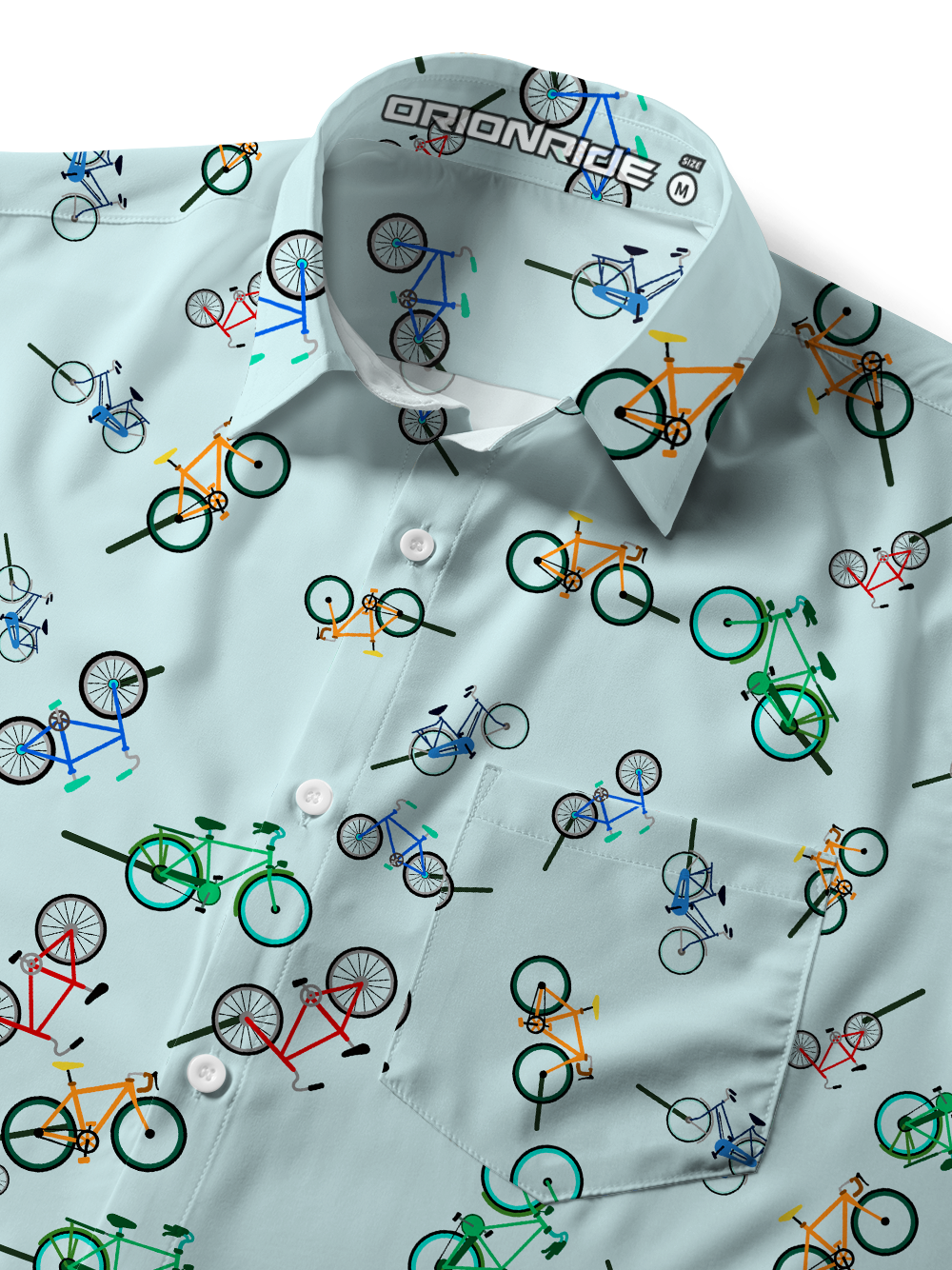 Orionride Short Sleeves Dandelion Bike Ultra Lightweight Hawaiian shirt
