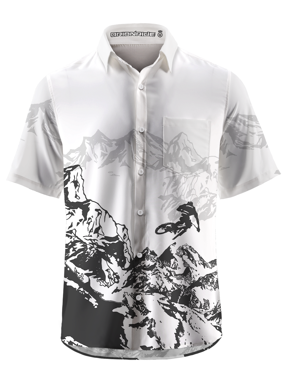 Orionride Hill Racing Zipper Pockets Ultra Lightweight Short Sleeves Gravel Shirt