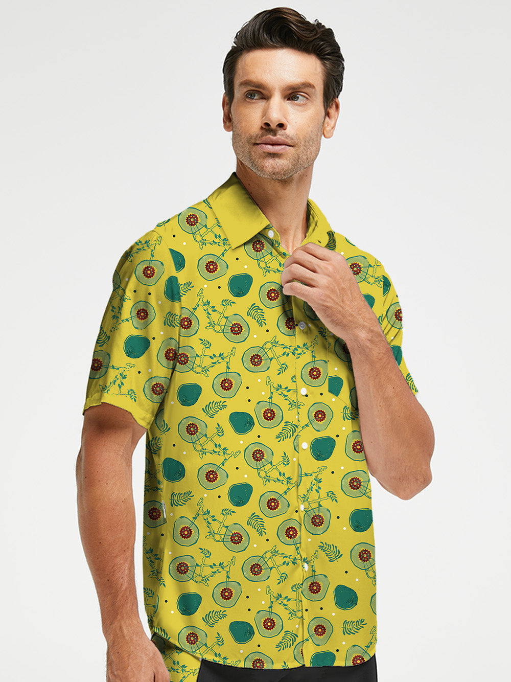 Orionride Juicy Avocado Ultra Lightweight Short Sleeves Hawaiian shirt
