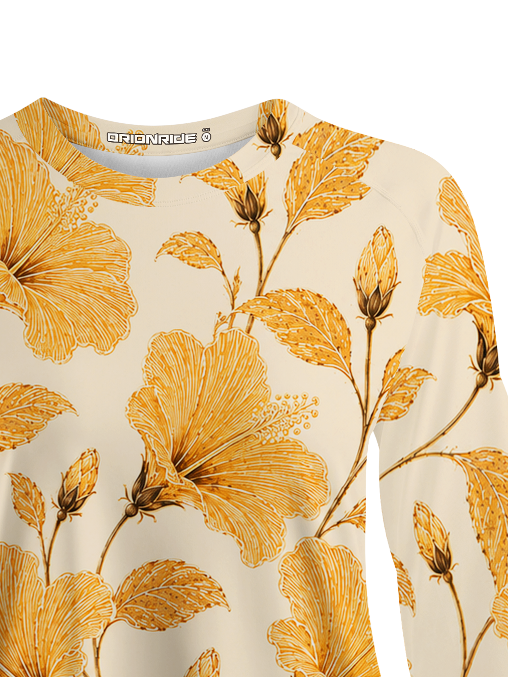 Orionride Gold Line Hibiscus Women's Quick Dry Downhill Jersey
