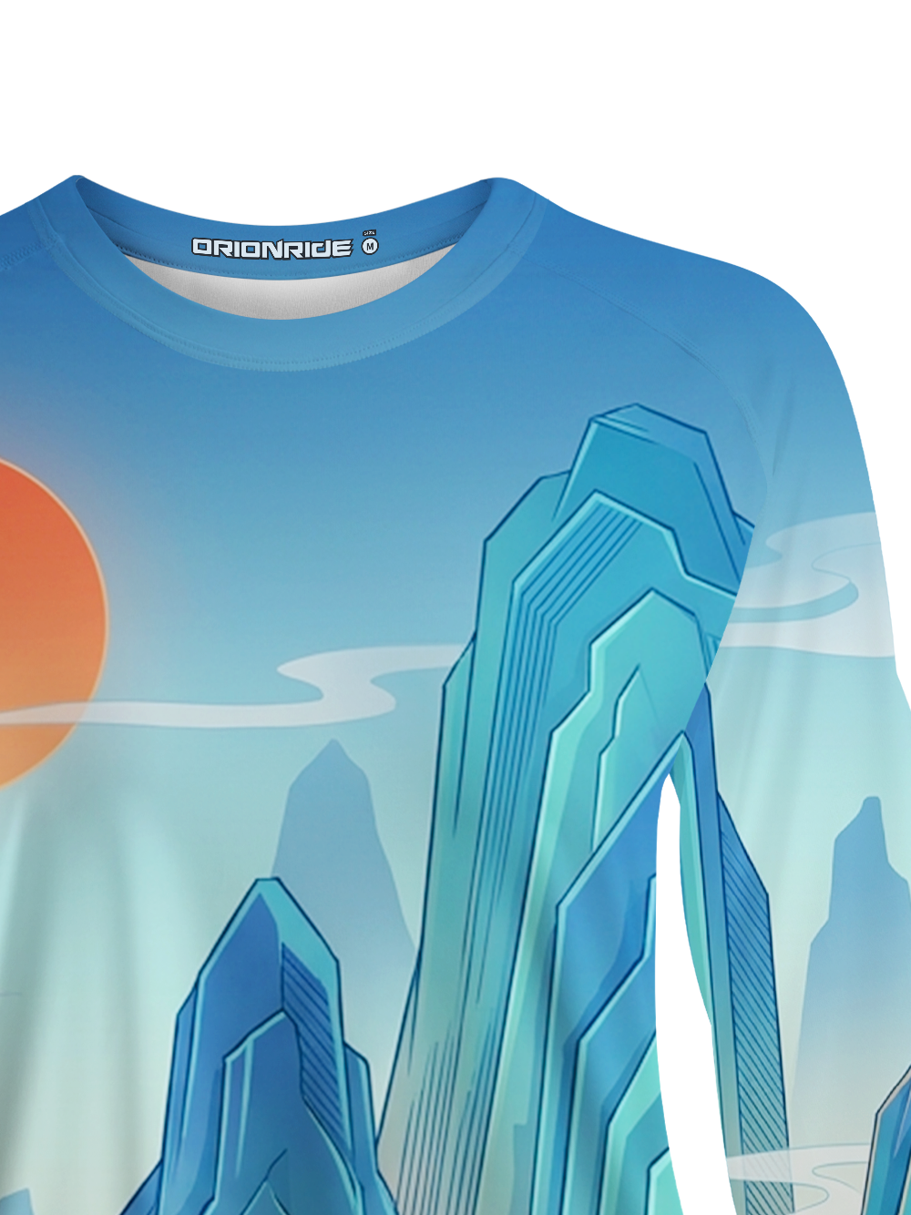 Orionride Cyan Fairy Mountain Women's Quick Dry Downhill Jersey