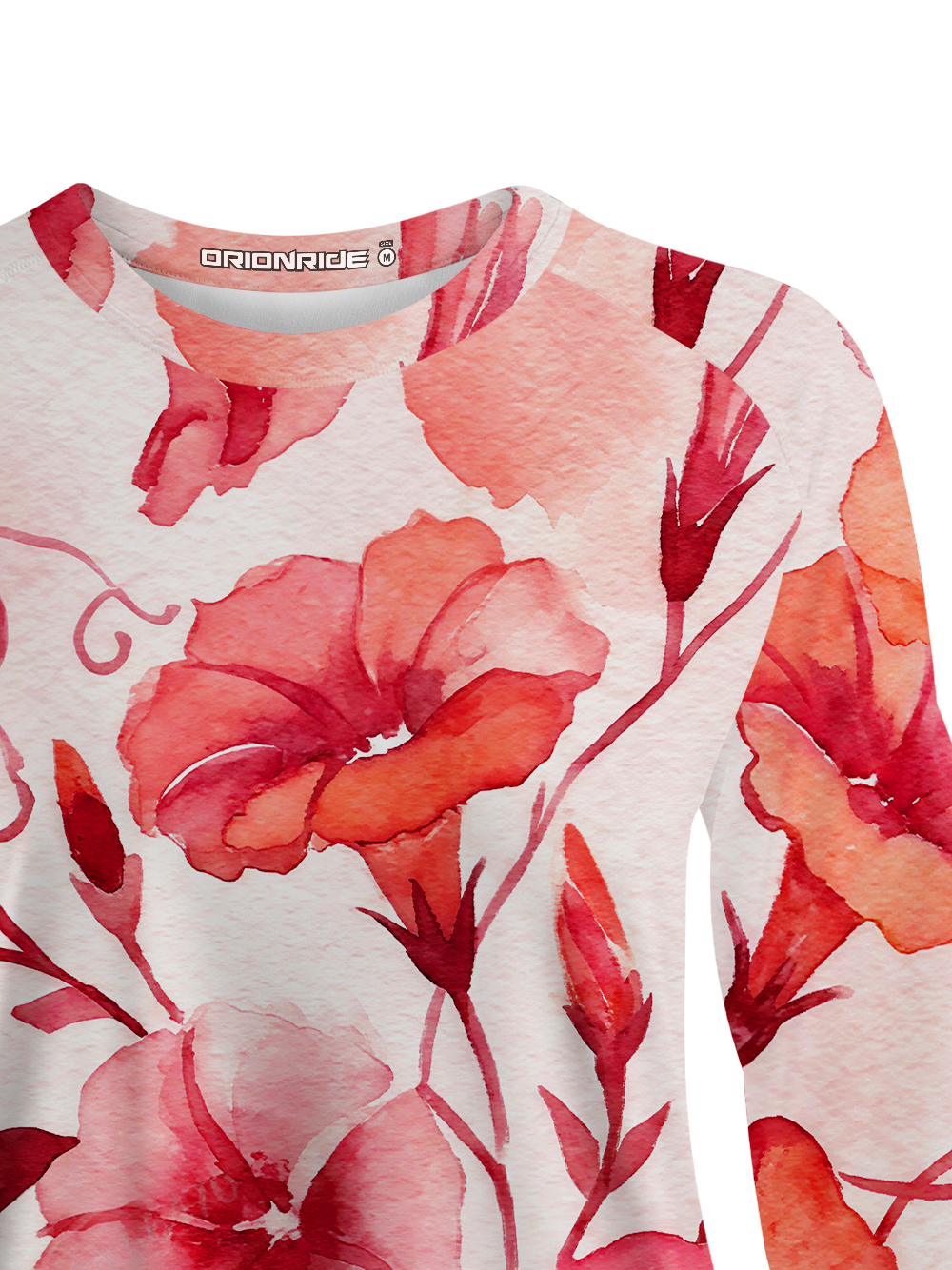 Orionride Pink Vine Flower Women's Quick Dry Downhill Jersey