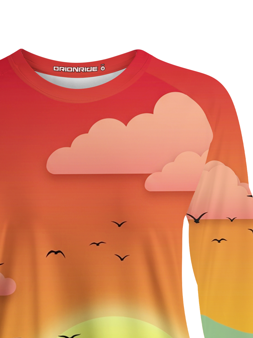 Orionride Warm Lake Sunset Women's Quick Dry Downhill Jersey