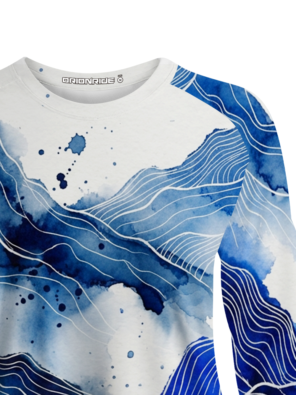 Orionride Watercolor Blue Mountains Women's Quick Dry Downhill Jersey
