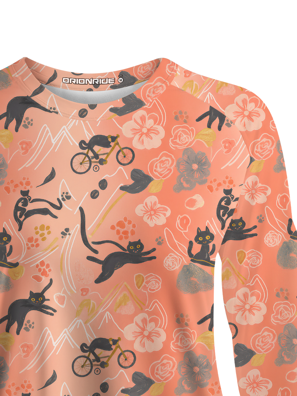 Orionride Leisurely Cat Women's Quick Dry Downhill Jersey