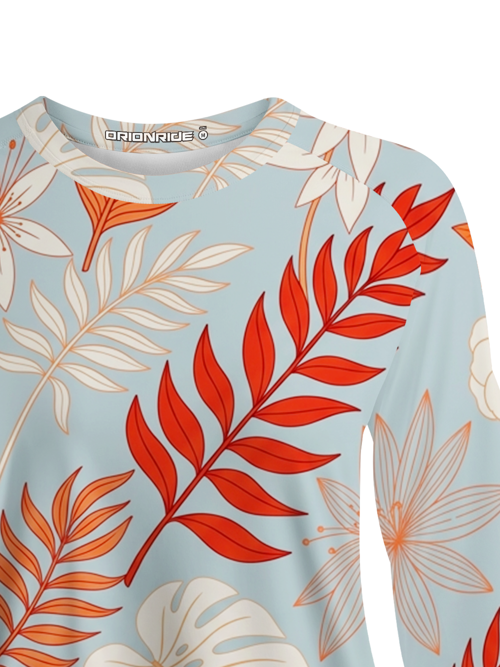 Orionride Tropical Floral Pattern Women's Quick Dry Downhill Jersey
