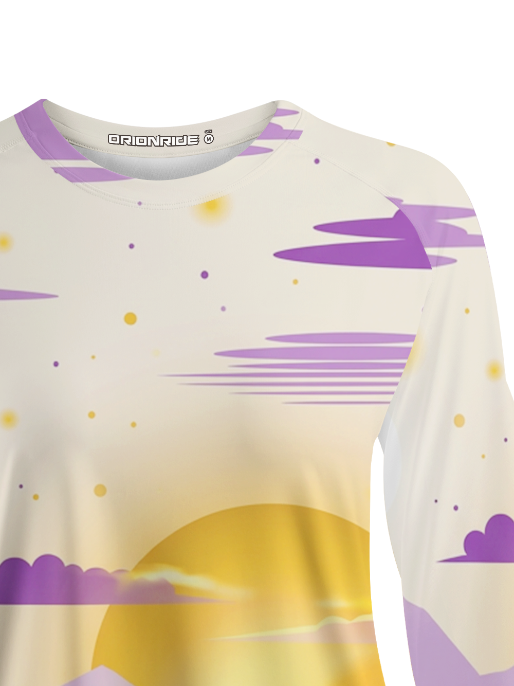 Orionride Purple Golden Field Women's Quick Dry Downhill Jersey