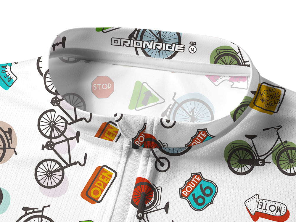 Orionride Go Ride A Bike Long Sleeve Half Zipper Mountain Bike Jersey