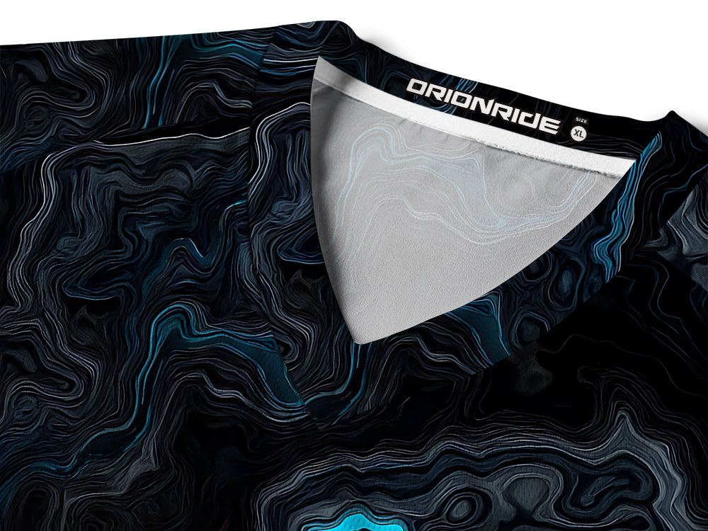 Orionride Luminous Terrain Map Long Sleeve Downhill Jersey