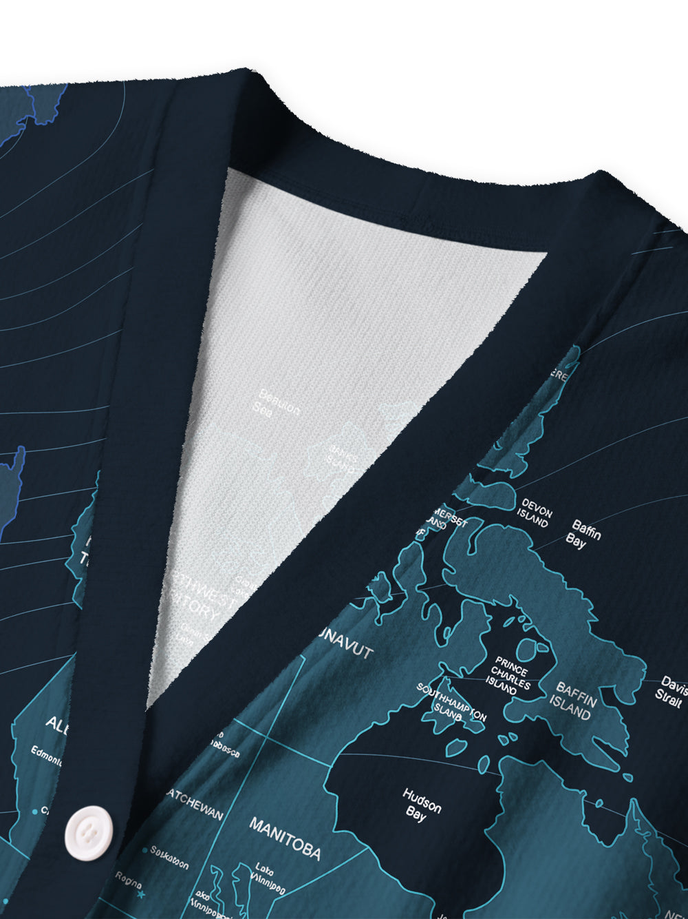 Orionride Travel Around The World Men's Cardigan Knit Sweaters