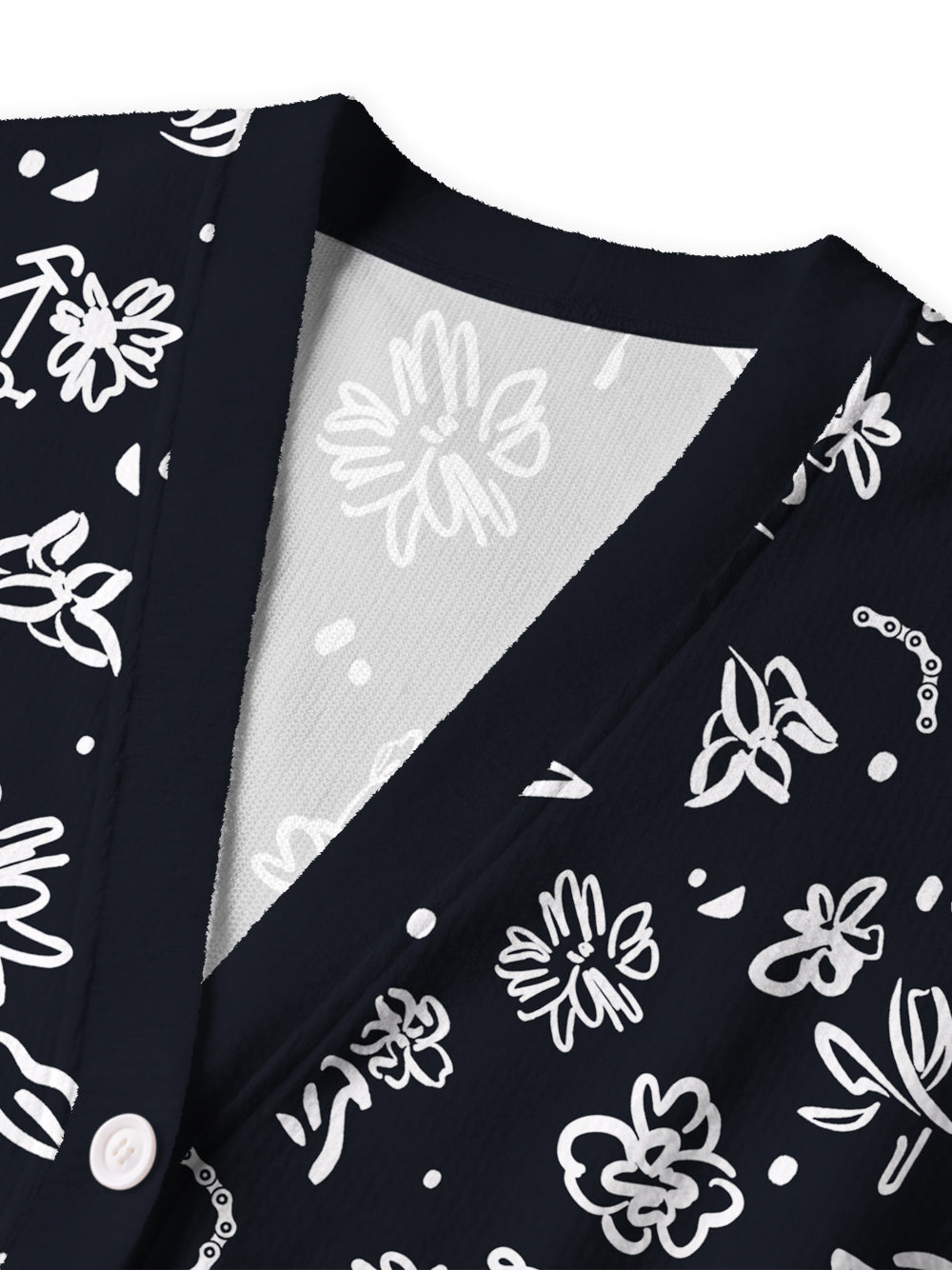 Orionride Line Flower Bicycle Women's Cardigan Knit Sweaters