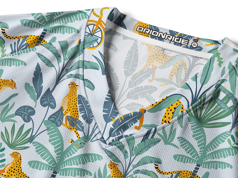 Orionride Jungle Leopard Long Sleeve Downhill Jersey