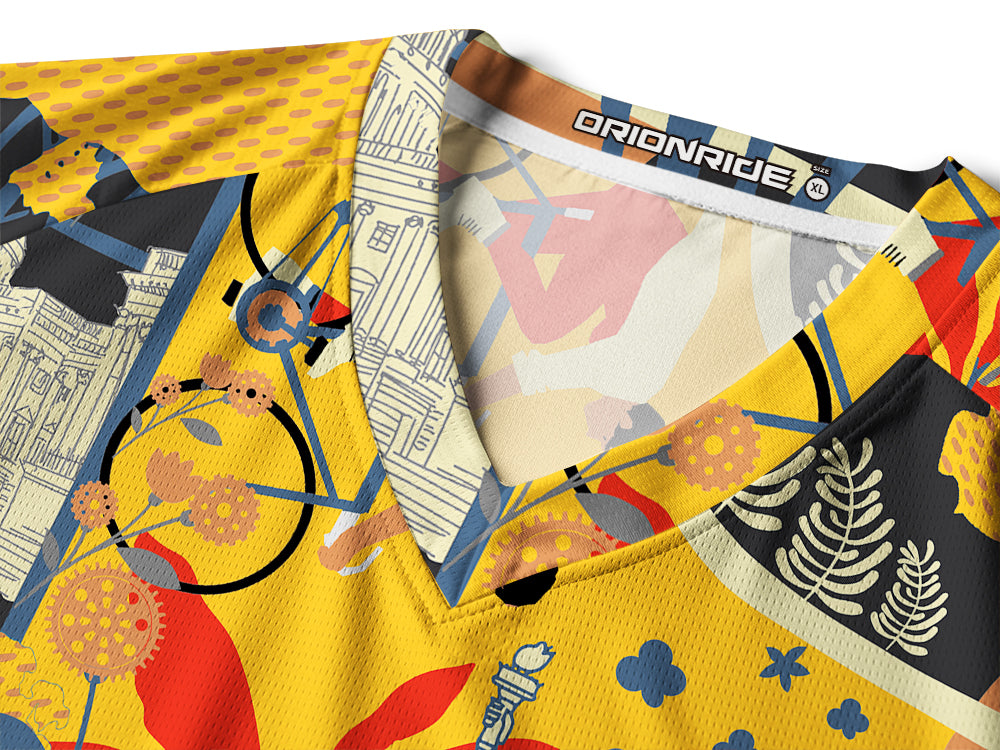 Orionride Cycling Scenery Long Sleeve Downhill Jersey