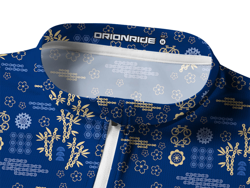 Orionride Bamboo Gear Long Sleeve Half Zipper Mountain Bike Jersey