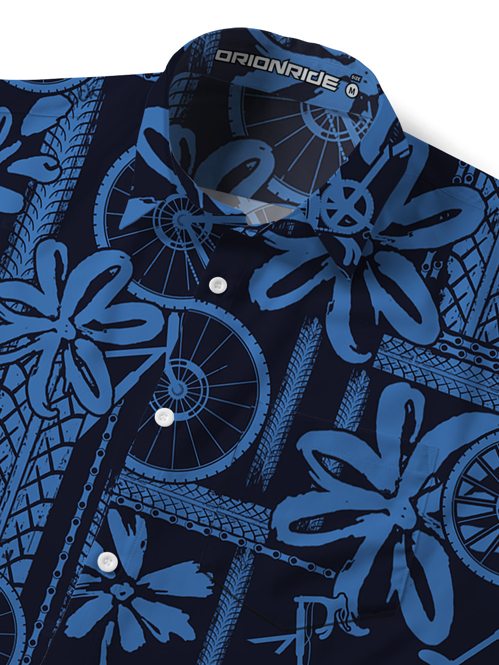Orionride Wheel Marks Zipper Pockets Ultra Lightweight Short Sleeves Gravel Shirt