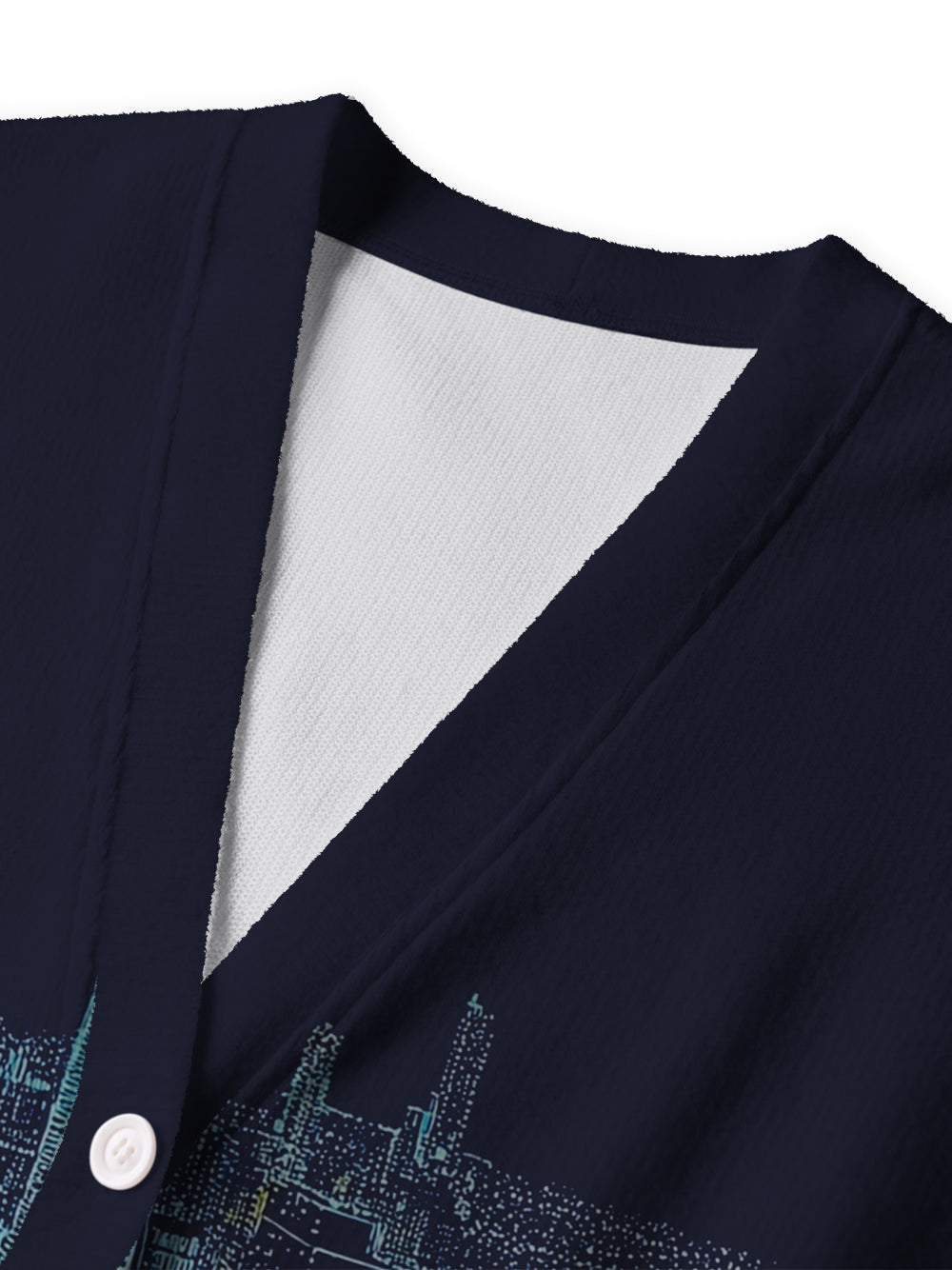 Orionride City Night View Men's Cardigan Knit Sweaters