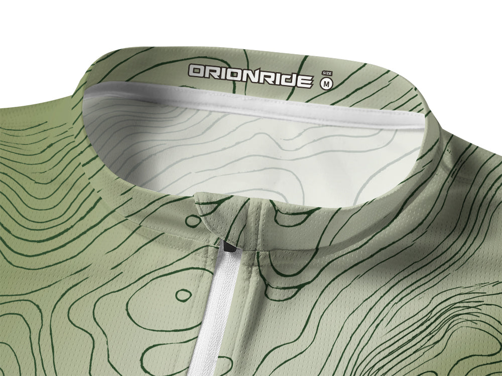 Orionride Outdoor Contours Long Sleeve Half Zipper Mountain Bike Jersey