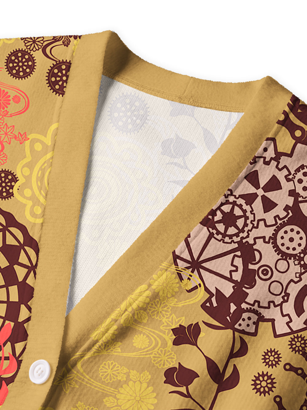 Orionride Magical Flowers Men's Cardigan Knit Sweaters