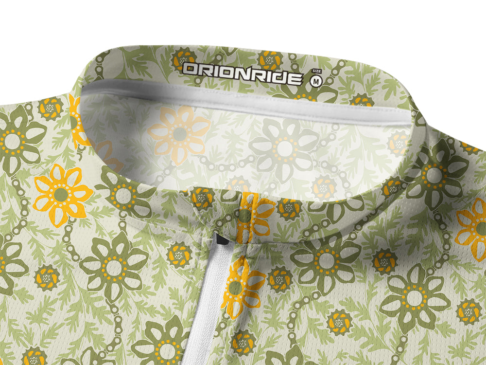 Orionride Chain Garden Long Sleeve Half Zipper Mountain Bike Jersey