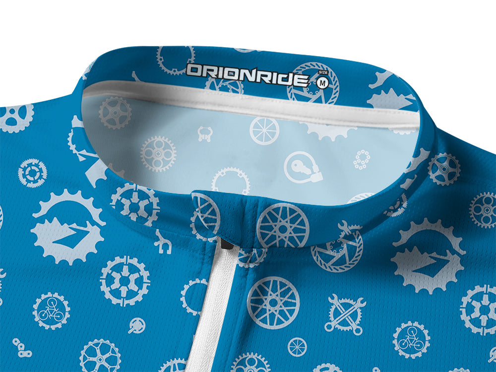 Orionride Gear World Long Sleeve Half Zipper Mountain Bike Jersey