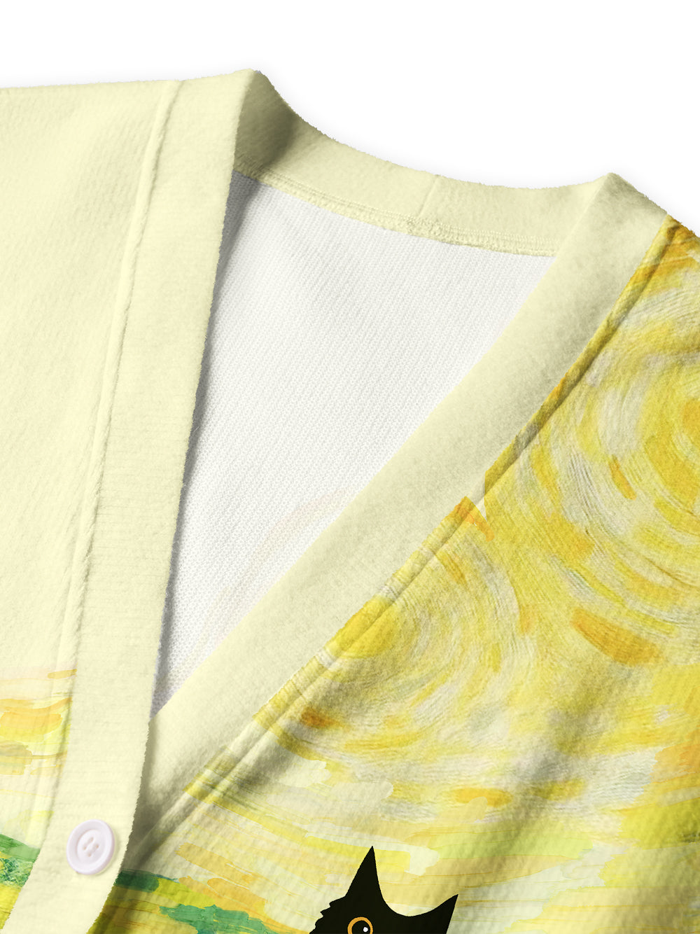 Orionride Cat Hiding Women's Cardigan Knit Sweaters