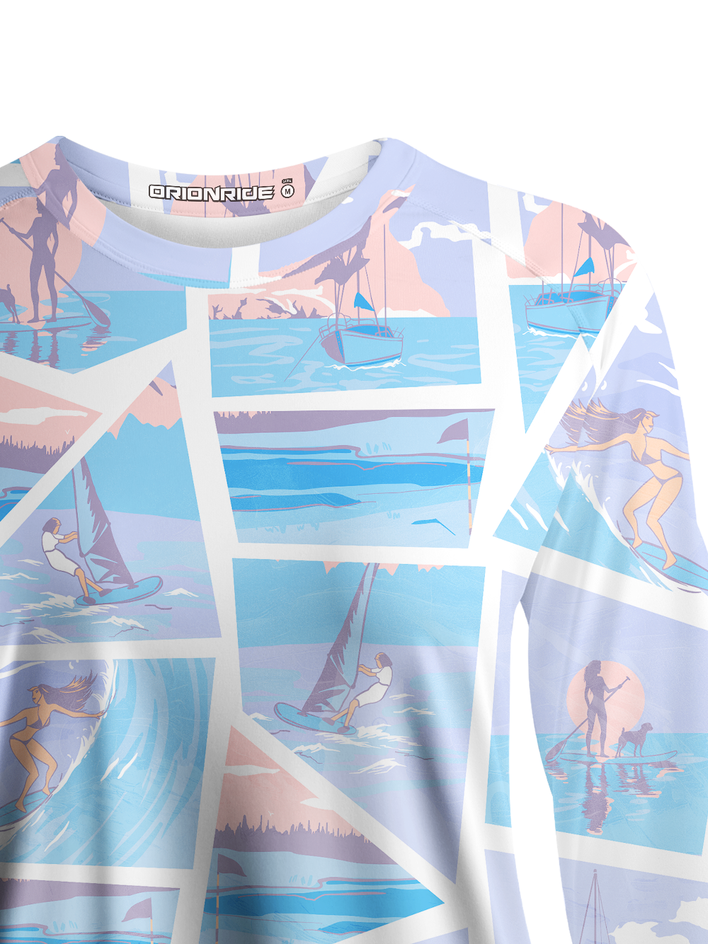 Orionride Surfing On The Sea Women's Quick Dry Downhill Jersey