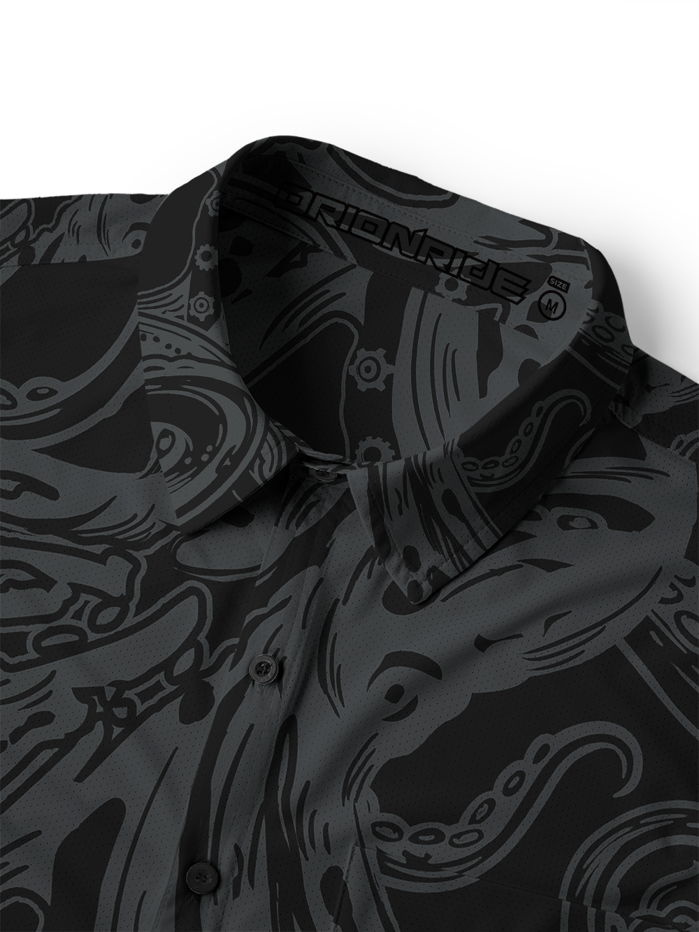 Orionride Octopus Tentacles Men's Stretchy Breathable Long Sleeve Gravel Shirt