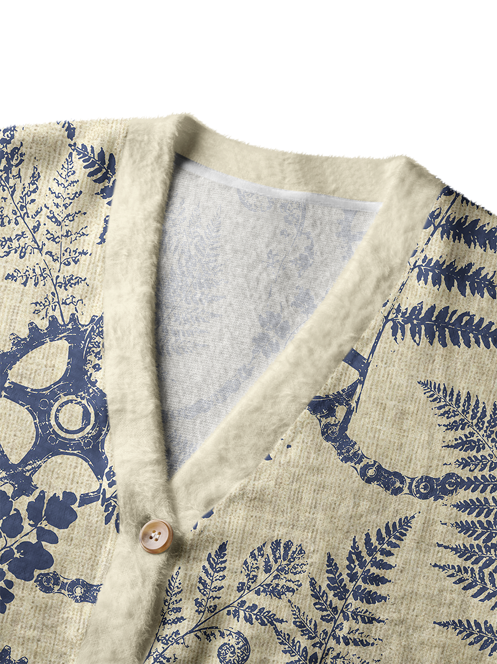 Orionride Fern Gears Women's Fuzzy Knit Cardigan