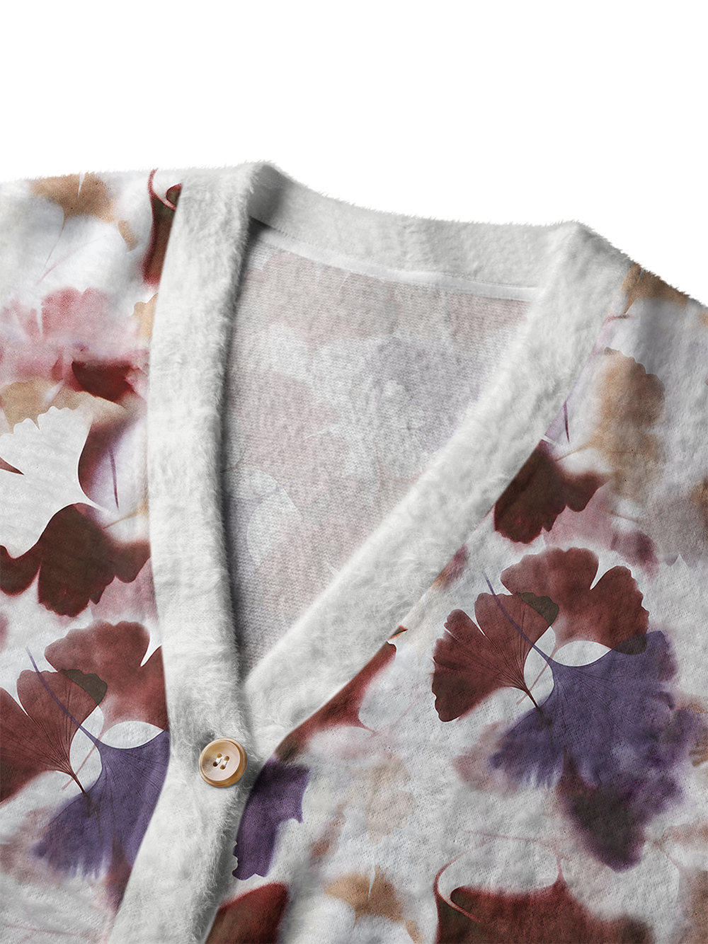 Orionride Ink Wash Women's Fuzzy Knit Cardigan