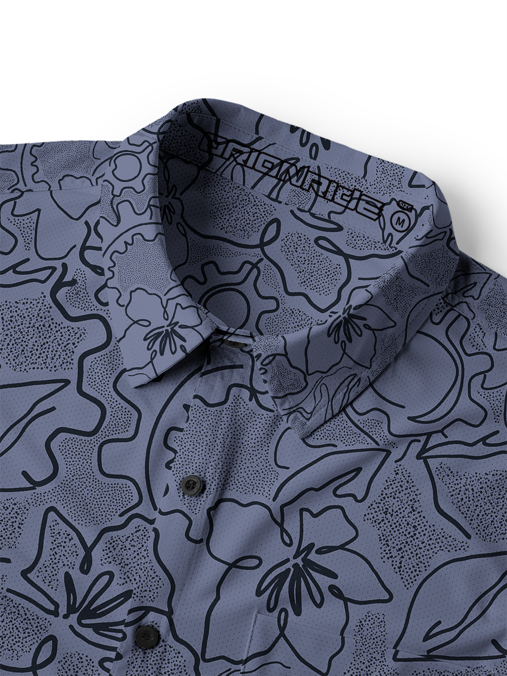 OrionrideTropical Leaves Men's Stretchy Breathable Long Sleeve Gravel Shirt